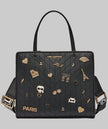 KARL LAGERFELD Maybelle Satchel With Pins - Black