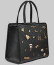 KARL LAGERFELD Maybelle Satchel With Pins - Black