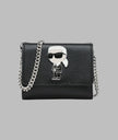 KARL LAGERFELD Small Wallet On Chain - Black