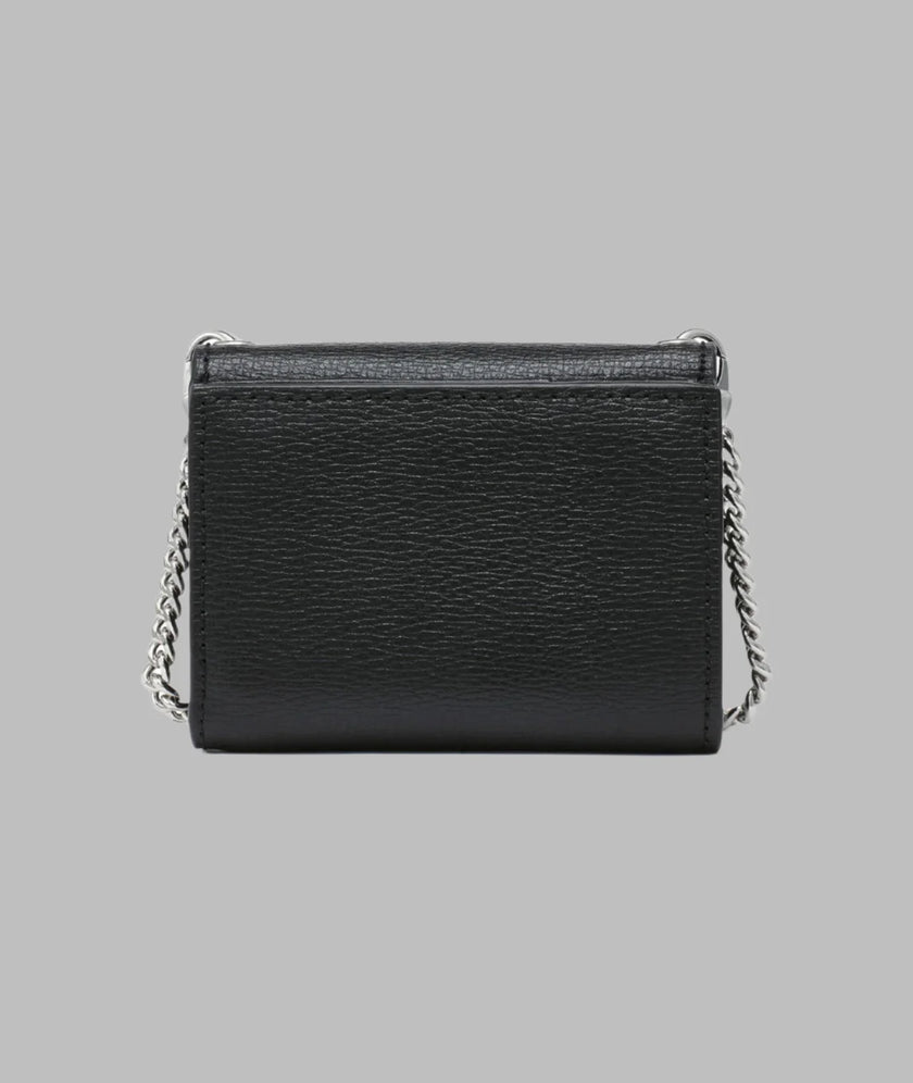 KARL LAGERFELD Small Wallet On Chain - Black - CHOUPETTE