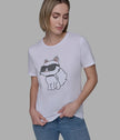 KARL LAGERFELD Choupette Sequin Logo Tee