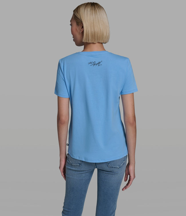 KARL LAGERFELD Cotton Jersey Choupette Sailor Tee