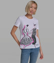 KARL LAGERFELD Cotton Jersey Fashion Girl Sketch Tee
