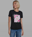 KARL LAGERFELD Cotton Jersey Rose Quote Tee
