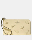 KATE SPADE Lucy Floral Wristlet - Lemon Fondant