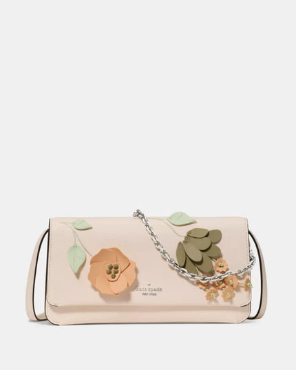 KATE SPADE Ivy Floral Crossbody Bag - Fresh Peach Multi