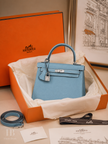 HERMES Kelly 25 Bleu Jean