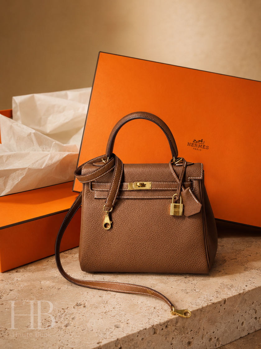 [Brand New] HERMES Kelly 25 Gold Togo GHW