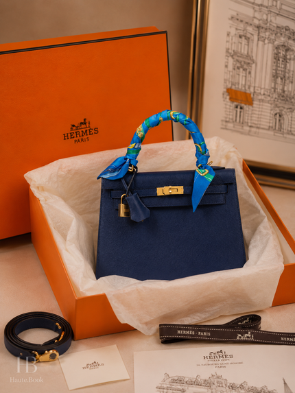 [Unused] HERMES Hermès Kelly 25 in Bleu Navy