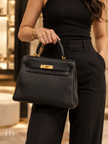 [Unused Condition] HERMÈS Kelly 28 Ebene Togo GHW