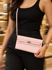 [Brand New] HERMES Kelly To Go Wallet Mauve Pale