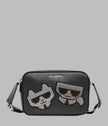 KARL LAGERFELD Maybelle Rhinestone Duo Camera Crossbody Bag