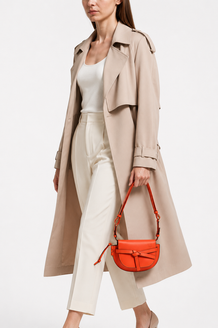 LOEWE Gate Dual Bag Mini Sunrise Orange