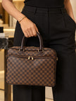 LOUIS VUITTON Damier Scarlet Brown Damier Canvas