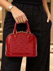 LOUIS VUITTON Monogram Vernis Alma BB Cerise