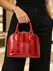 LOUIS VUITTON Monogram Vernis Rayures Alma BB
