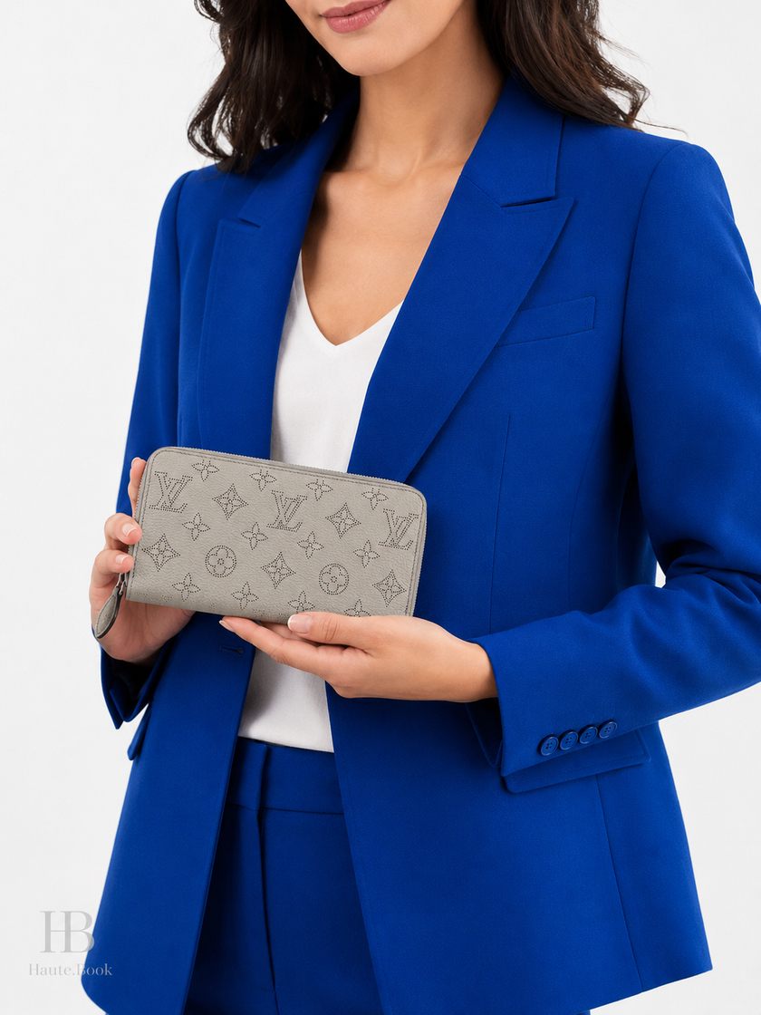 [RUNWAY]LOUIS VUITTON Zippy Wallet Metalic Gray