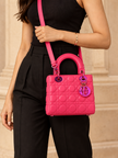 DIOR Lady Dior Canage Warm Fuchsia