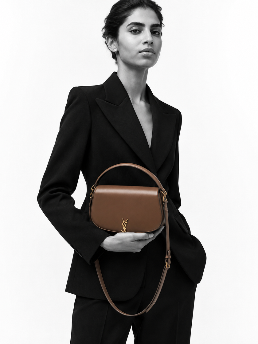 SAINT LAURENT Leather Crossbody Bag
