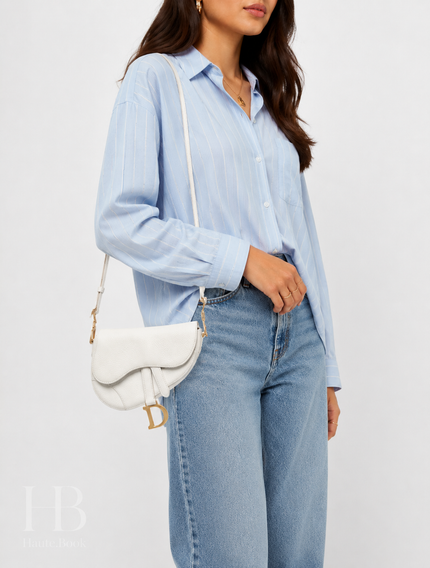 DIOR Leather Saddle Bag Mini