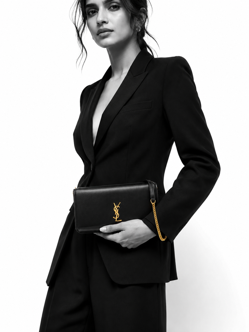 SAINT LAURENT Leather Shoulder Bag