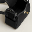 [Brand New] HERMES Lindy II mini bag Toile & Cuir Noir