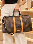 LOUIS VUITTON Boston Bag Damier Ebene Giant/Monogram Keepall Bandoulière