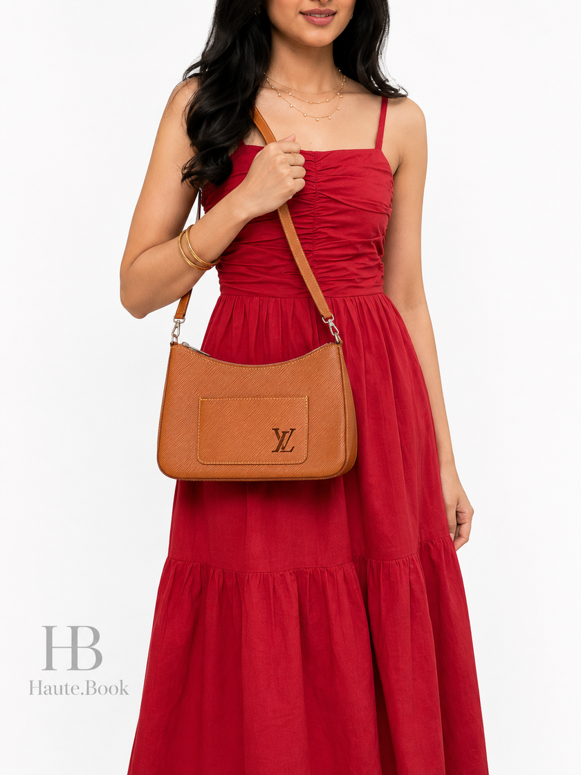 [RUNWAY/UN-USED]LOUIS VUITTON Epi Marelle Goldmiel