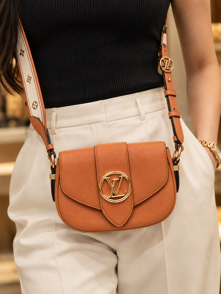 LOUIS VUITTON Pont Soft PM Brown