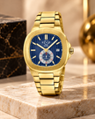 GV2 BY GEVRIL Potente Blue Dial Men's Watch 40MM