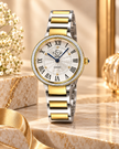 GV2 BY GEVRIL Rome Brillante Quartz White Dial Ladies Watch