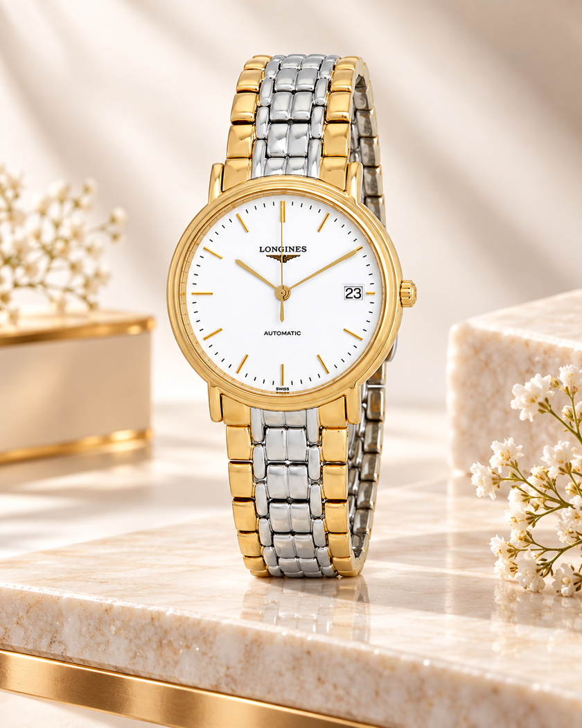 LONGINES Presence White Dial Automatic Ladies Watch