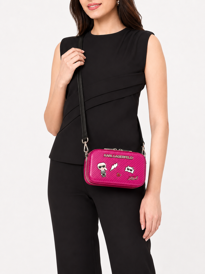 KARL LAGERFELD MAYBELLE HARDCASE CROSSBODY