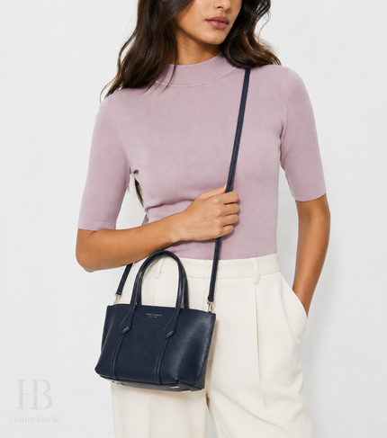 TORY BURCH  Mini Perry Tote - Dark Sky