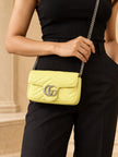 GUCCI GG Marmont Shoulder Bag Yellow