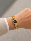 VERSACE Medusa Stud Icon Quartz Black Dial Ladies Watch