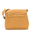 [Brand New] HERMES Military Canvas Cowhide Hunter Herbag Zip Turns Inside 20 Straw