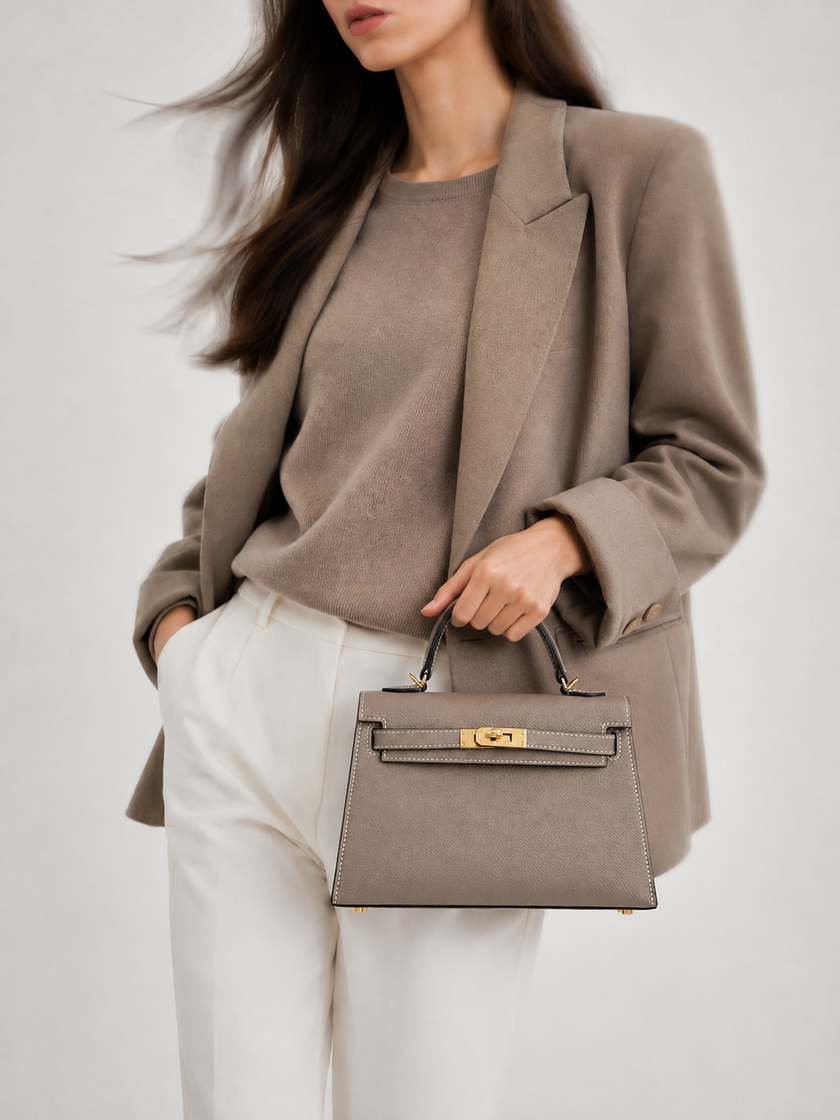 [Unused] HERMES Mini Kelly Gris Asphalte
