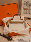 HERMES Mini Kelly 20 Vanilla