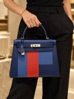 [Mint Condition] HERMÈS Kelly 28 Bleu Saphir