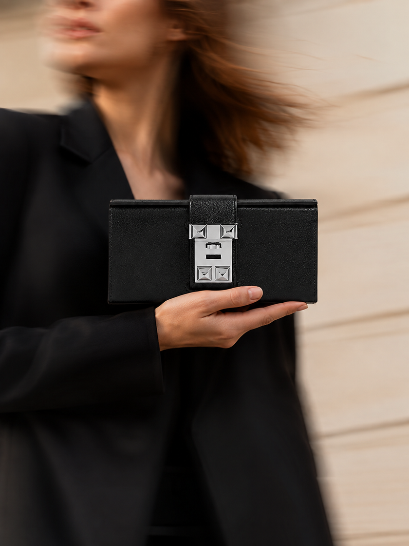[Brand New] HERMES Neo Medor Clutch Noir