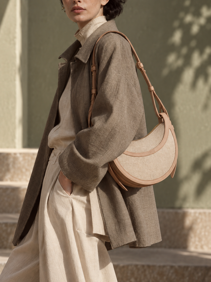 POLENE Numéro Dix Tissé Duo Taupe Tissé Edition