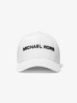 [At India]  MICHAEL KORS Logo Cotton Baseball Hat - White