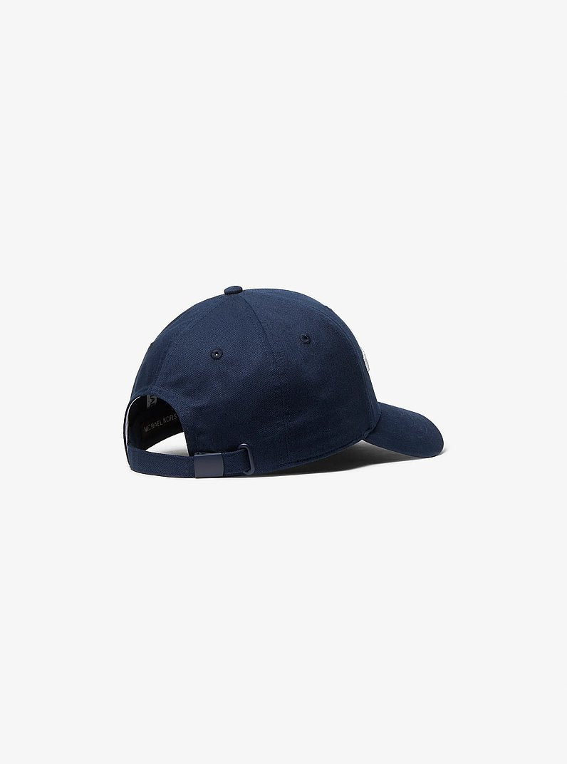 [At India]  MICHAEL KORS Logo Cotton Baseball Hat - Midnight