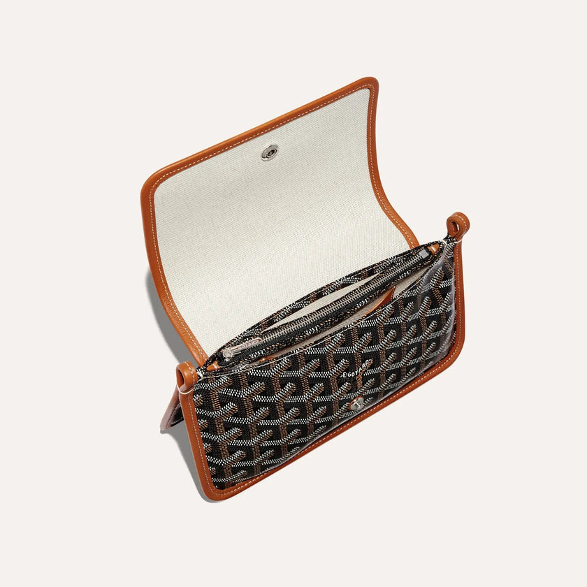 GOYARD Plumet Wallet-Clutch - Black & Tan