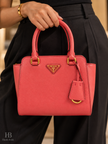 PRADA Saffiano Leather 2 Way Shoulder Bag