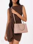 PRADA Saffiano Leather Lux Galleria 2-way Shoulder Bag Jasmin Flower