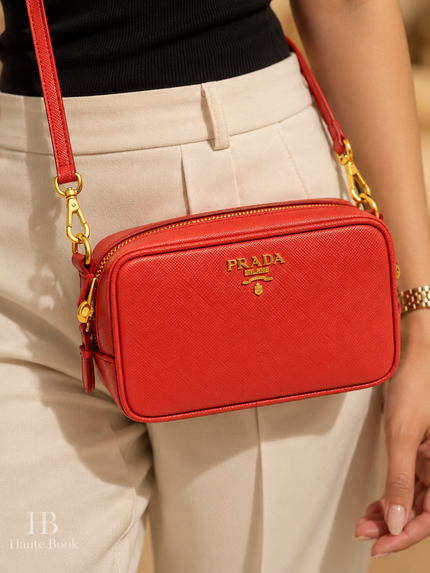 PRADA Saffiano Leather Shoulder Bag