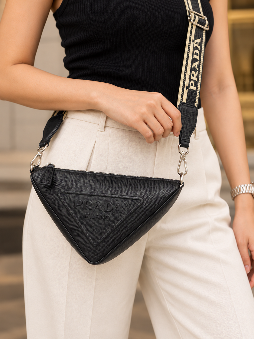 PRADA Triangle Bag Black