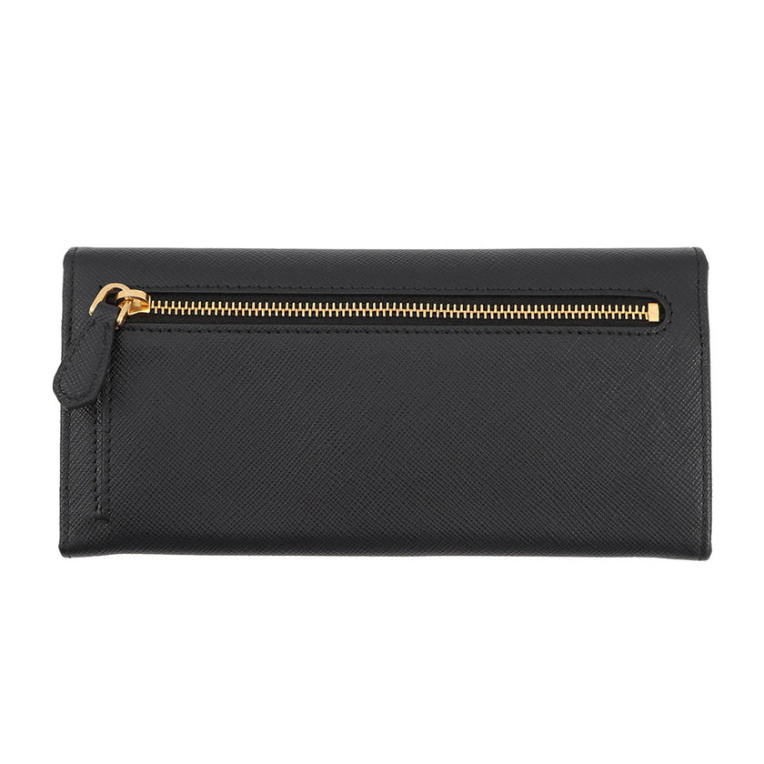 PRADA Bifold Wallet Nagazai Cloth Black